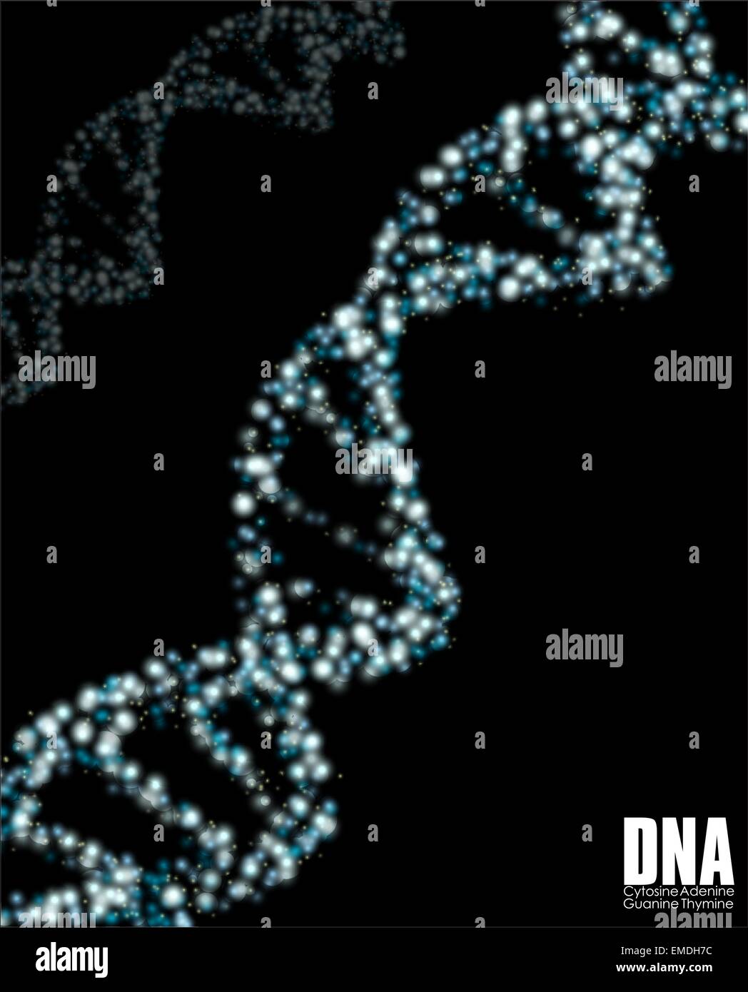 DNA astratto Illustrazione Vettoriale