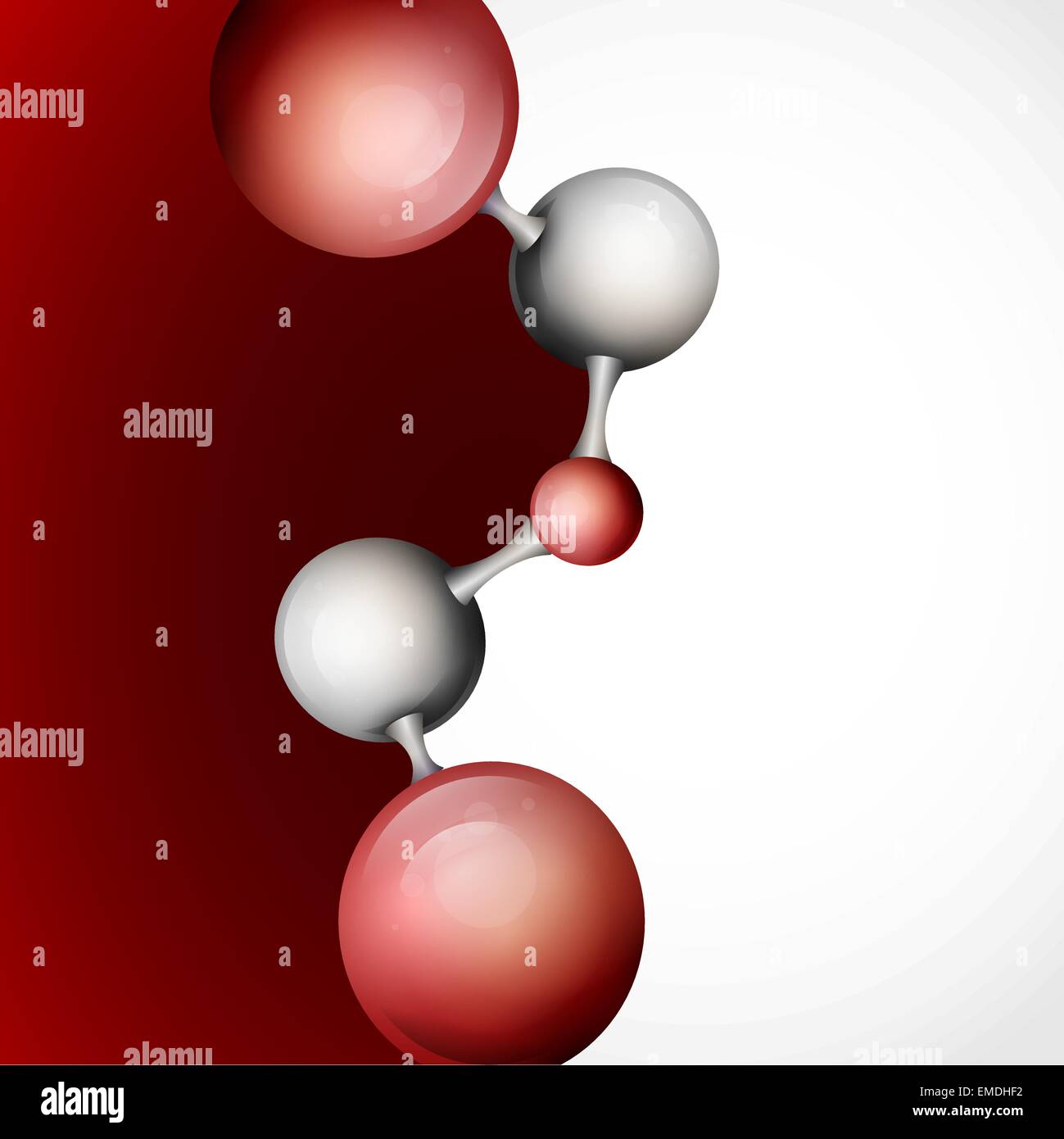 3d sfondo molecola. Illustrazione Vettoriale