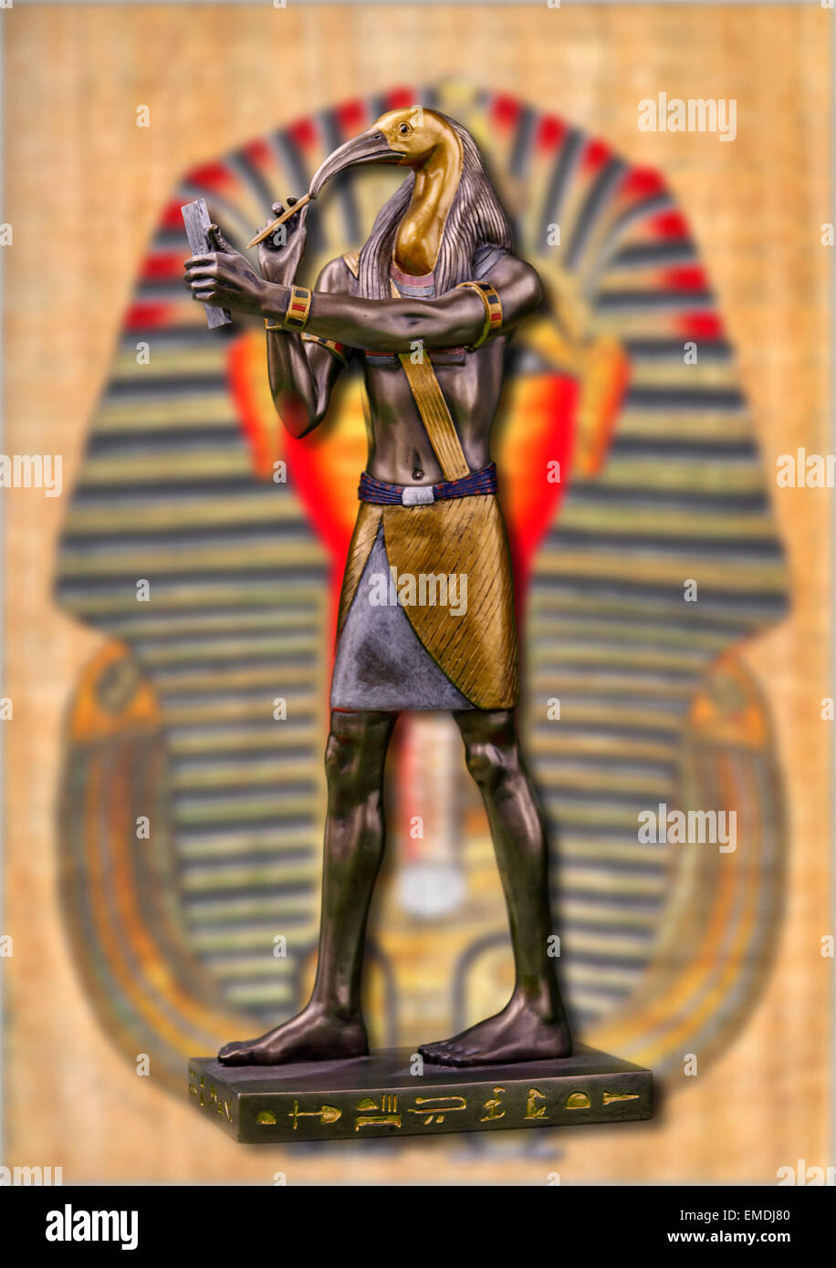 Dio egiziano Thoth Foto Stock