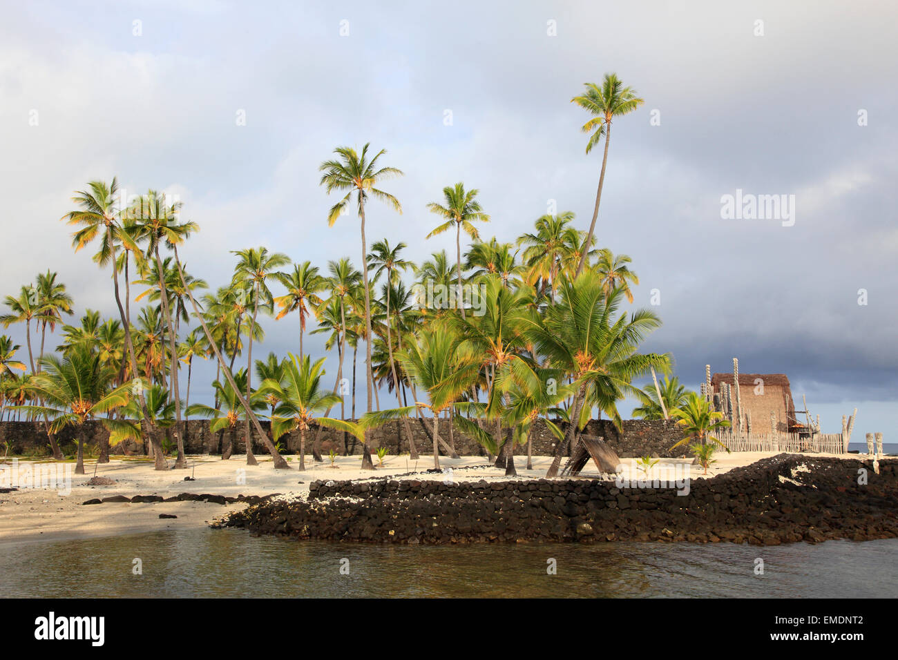 Hawaii Big Island, Puuhonua o Honaunau, National Historic Park, Foto Stock