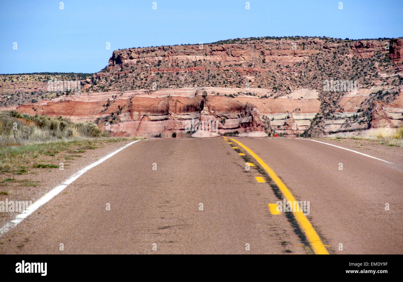 Vecchi route 66 vicino a Flagstaff in Arizona Foto Stock