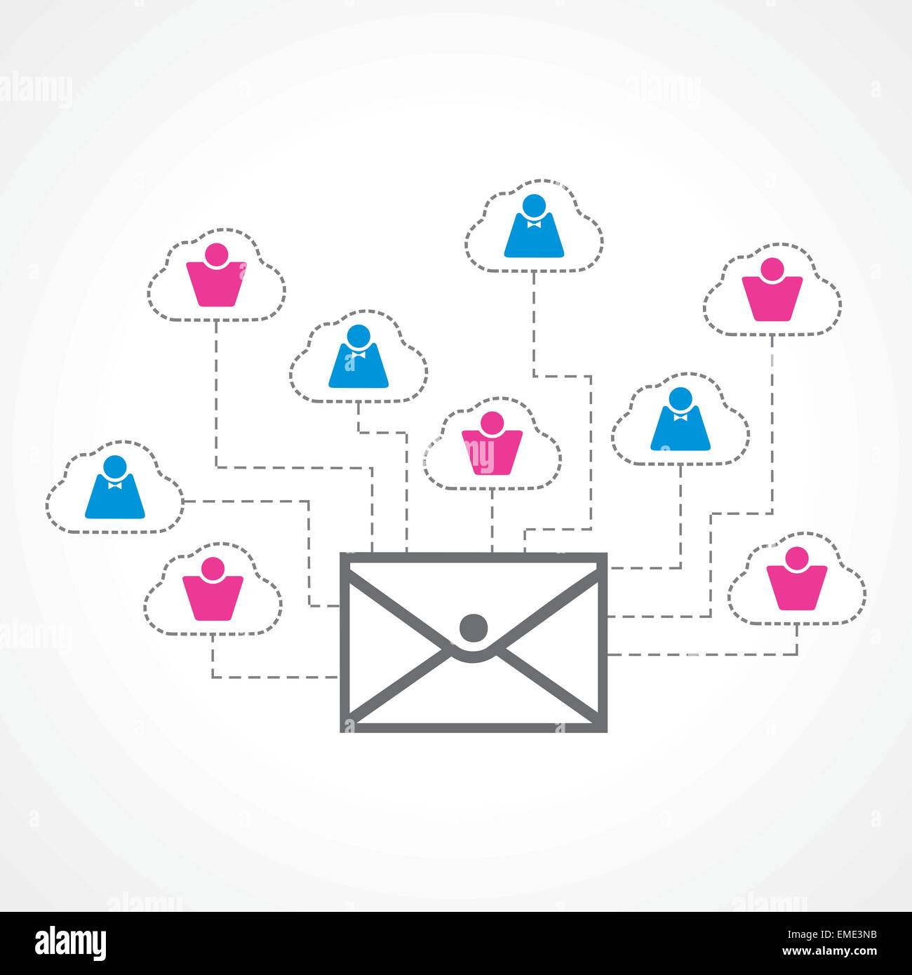 Comunicazione globale concetto di vettore di stock Illustrazione Vettoriale