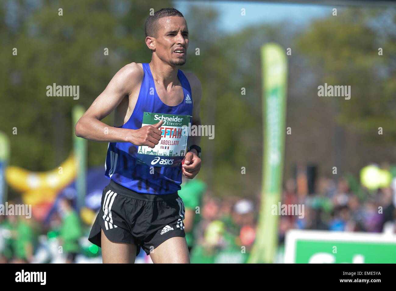 Abdellatif Meftah - 12.04.2015 - Maratona de Paris 2015.Photo : Andre Ferreira icona / Sport Foto Stock