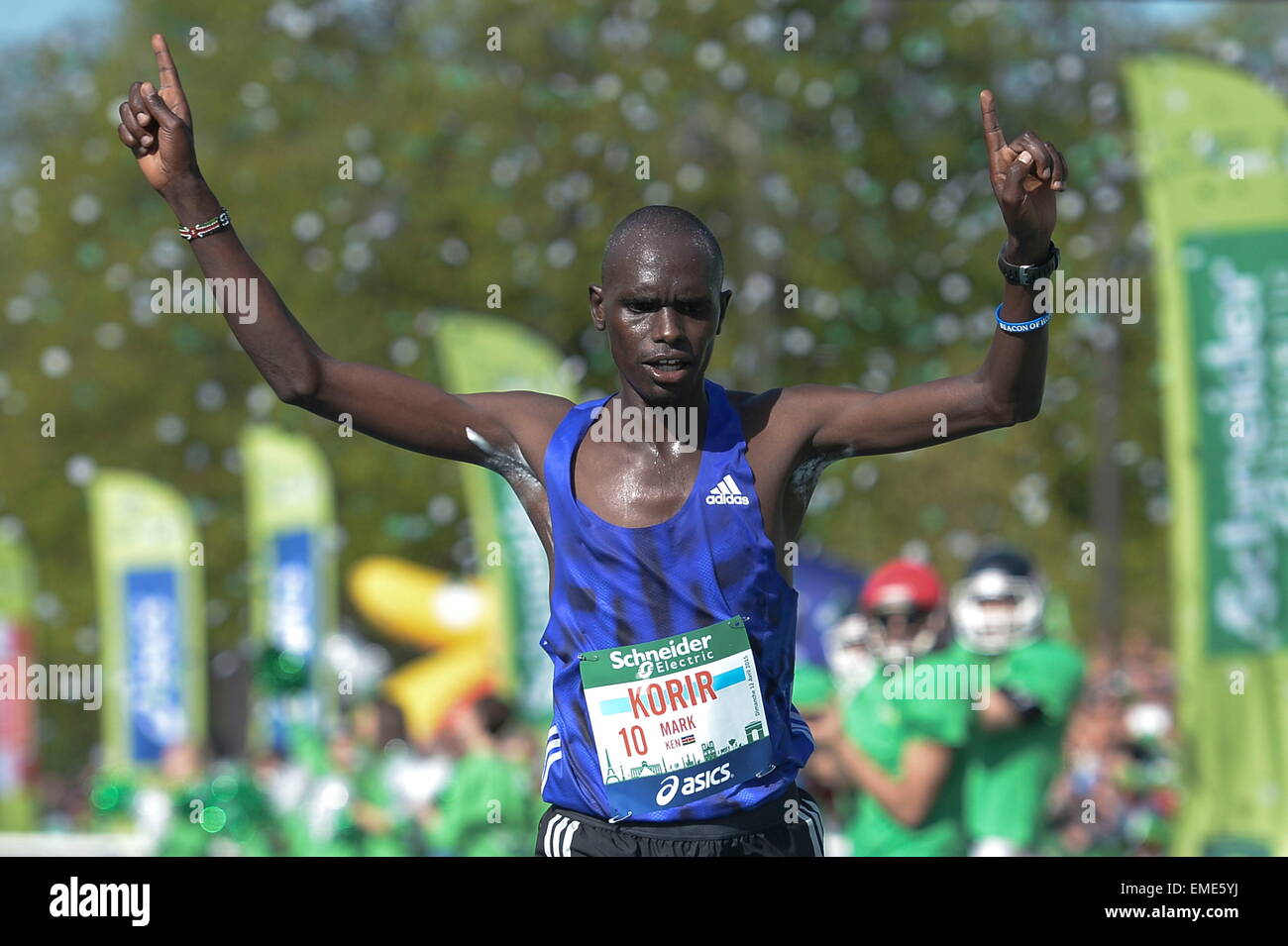 Mark Korir - 12.04.2015 - Maratona de Paris 2015.Photo : Andre Ferreira icona / Sport Foto Stock