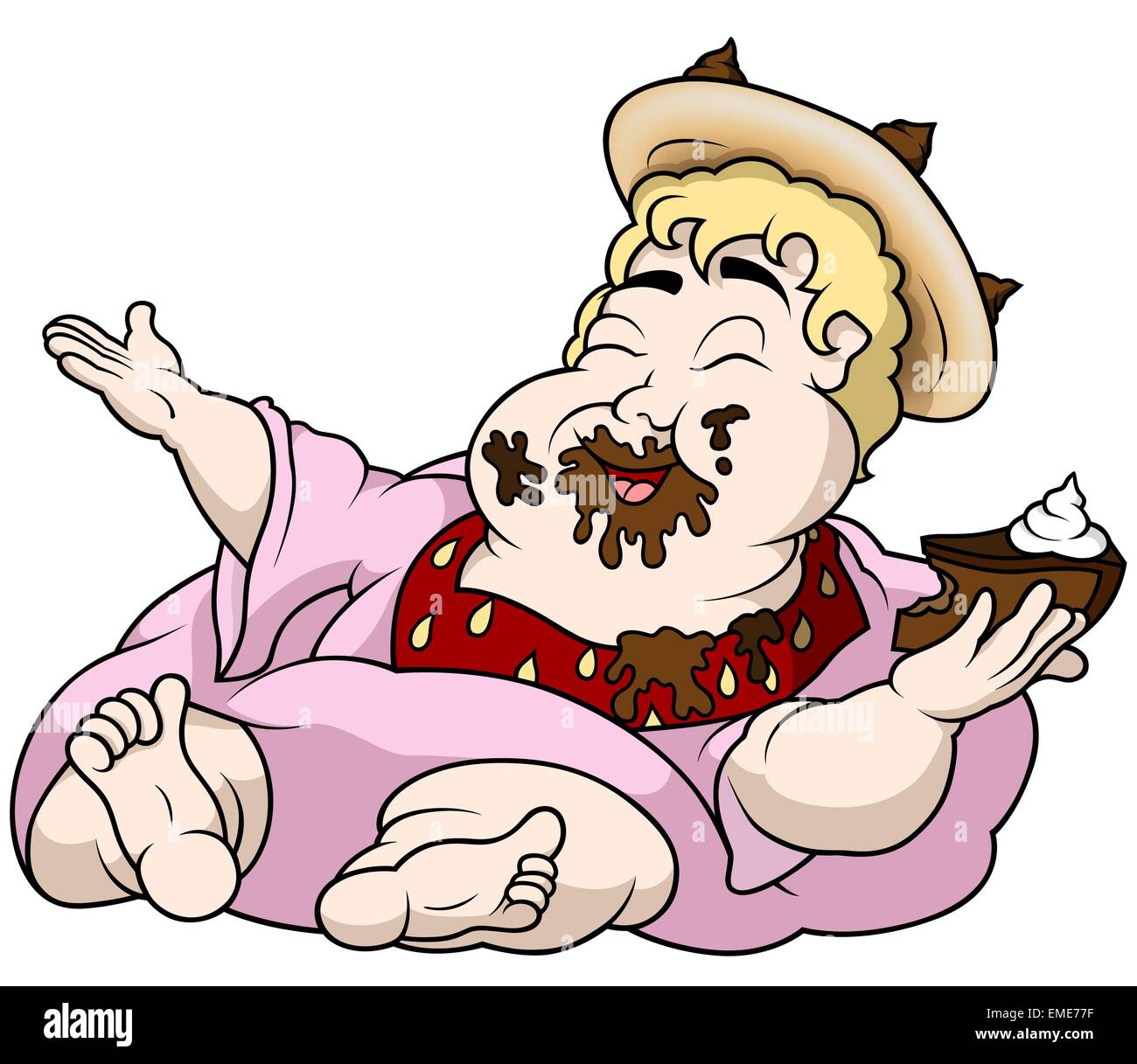 Re di grasso Illustrazione Vettoriale