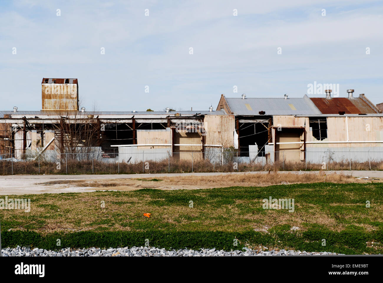 La fabbrica distrutta dalla tempesta surge in basso nono Ward di New Orleans 5 anni dopo l'uragano Katrina. Foto Stock