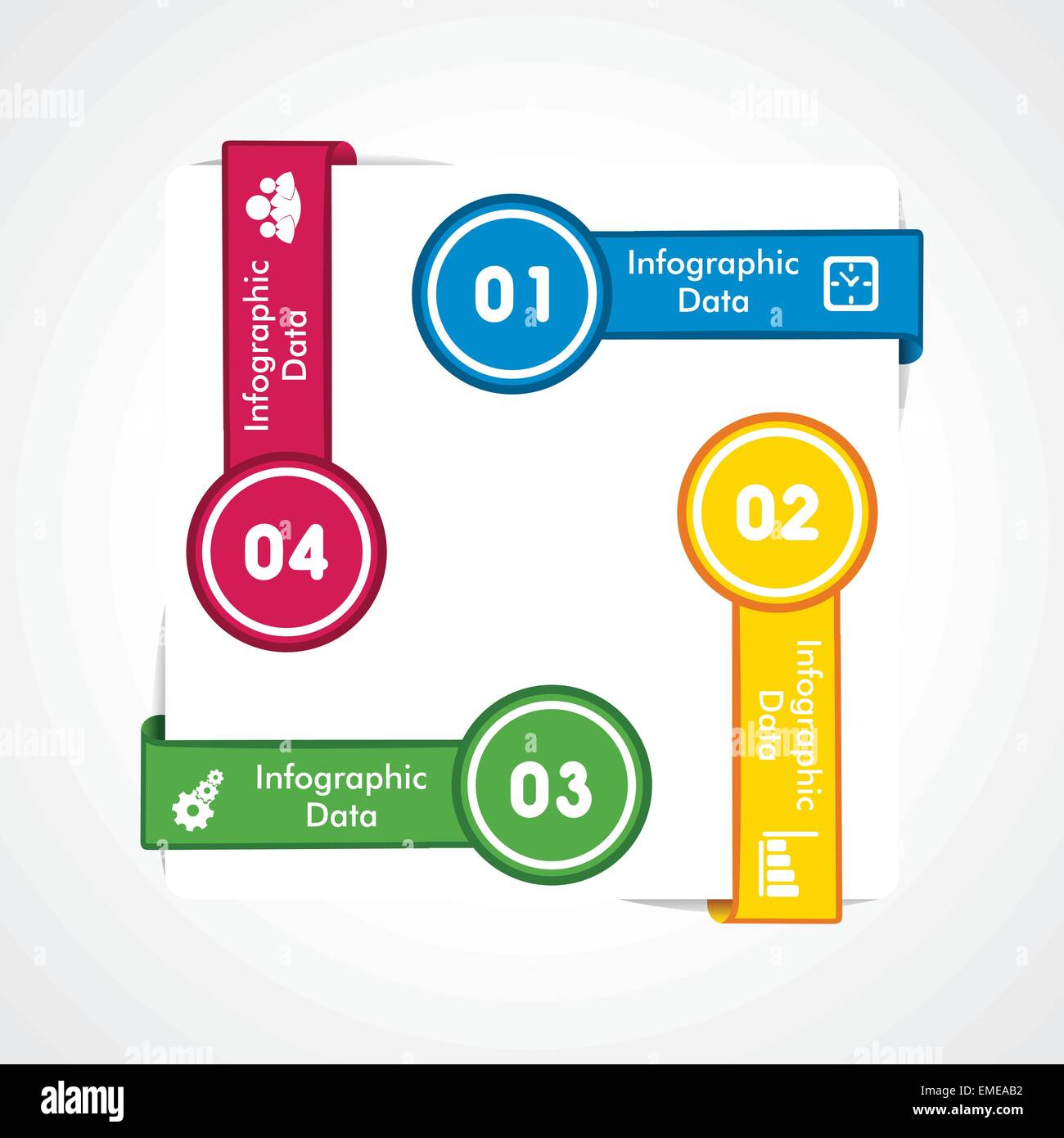 Freccia creativa info-grafica vettoriale di stock Illustrazione Vettoriale