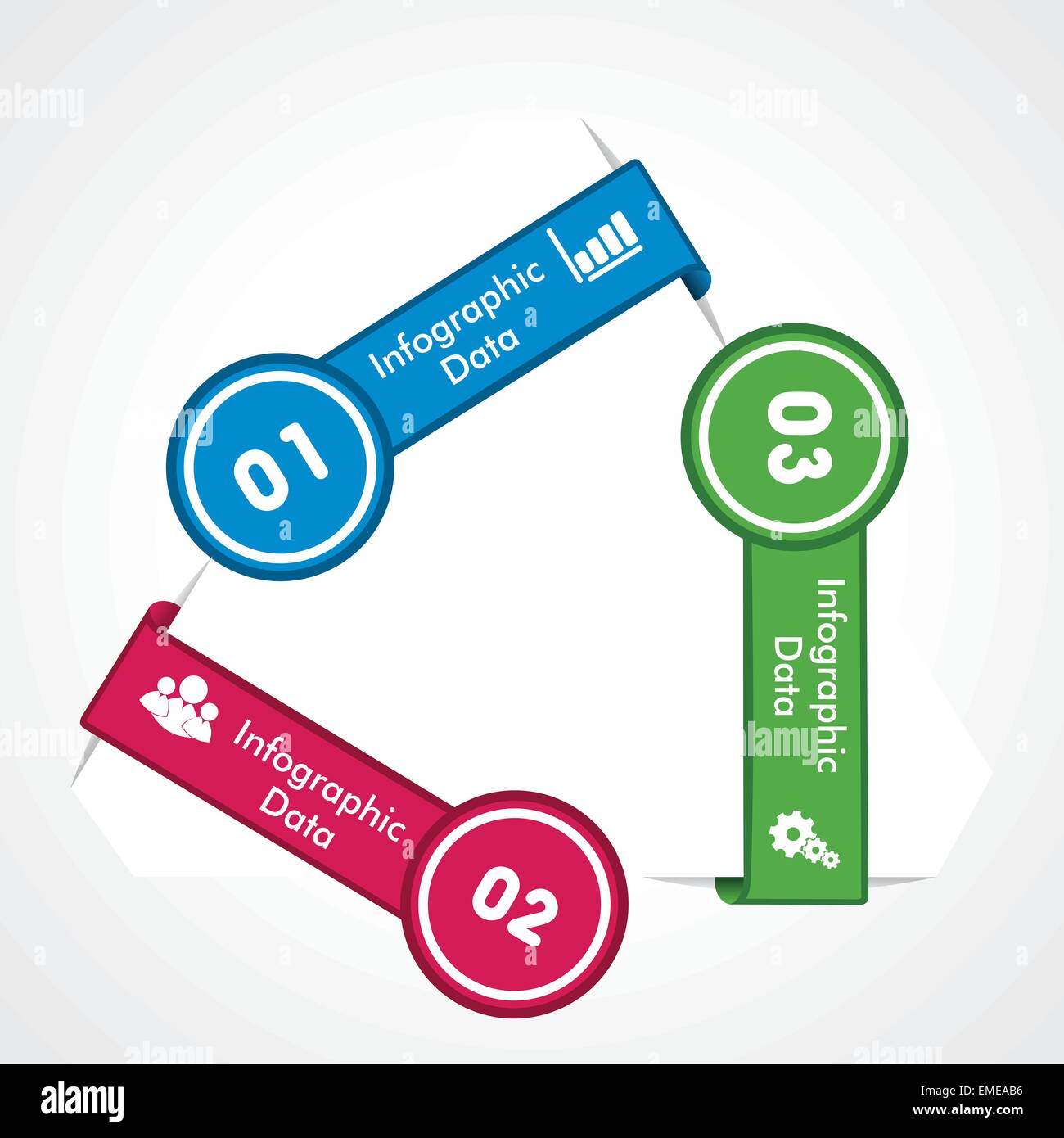 Freccia creativa info-grafica vettoriale di stock Illustrazione Vettoriale