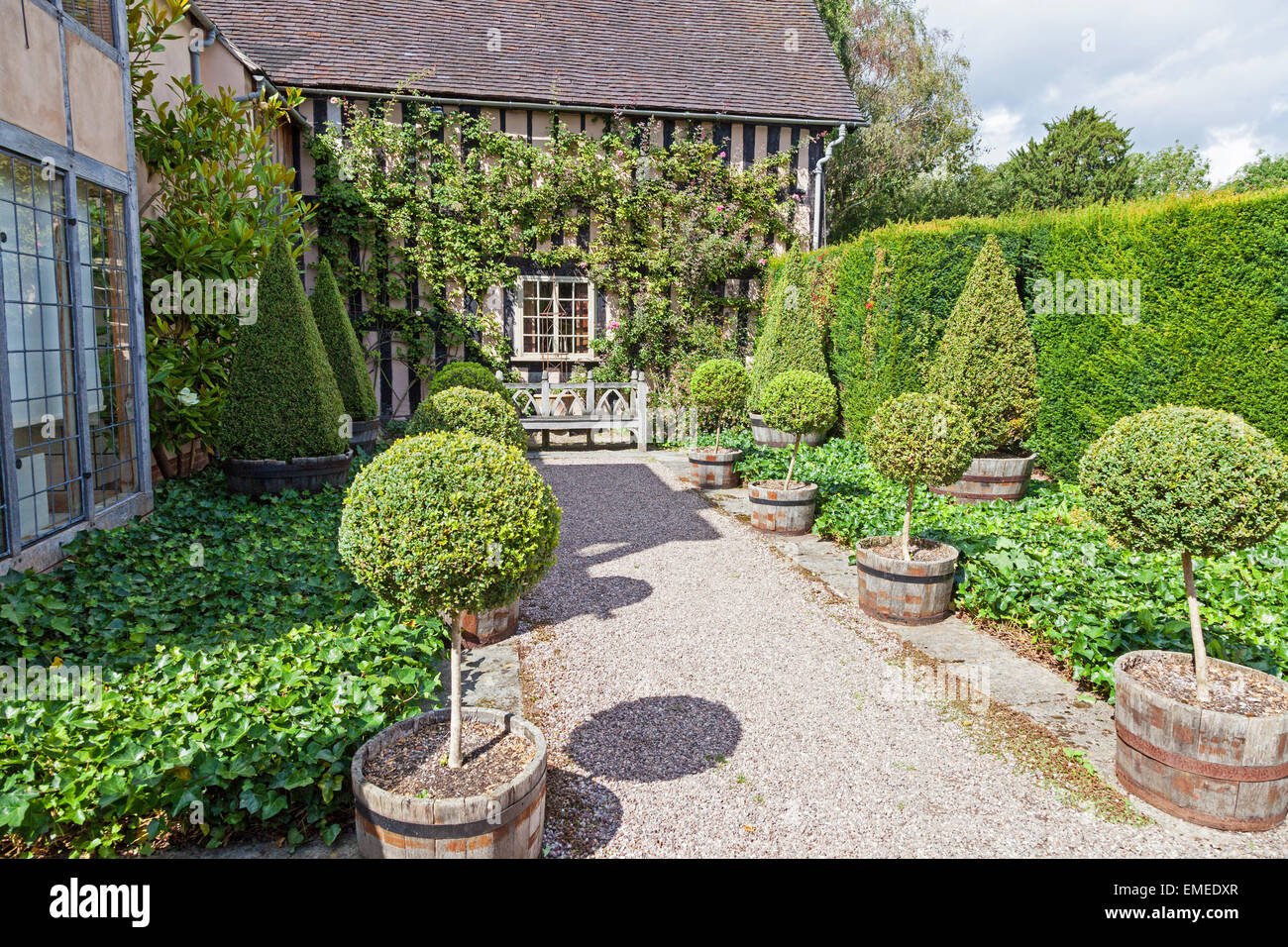 Wollerton Old Hall Giardini Giardino Wollerton Market Drayton Shropshire England Regno Unito Foto Stock