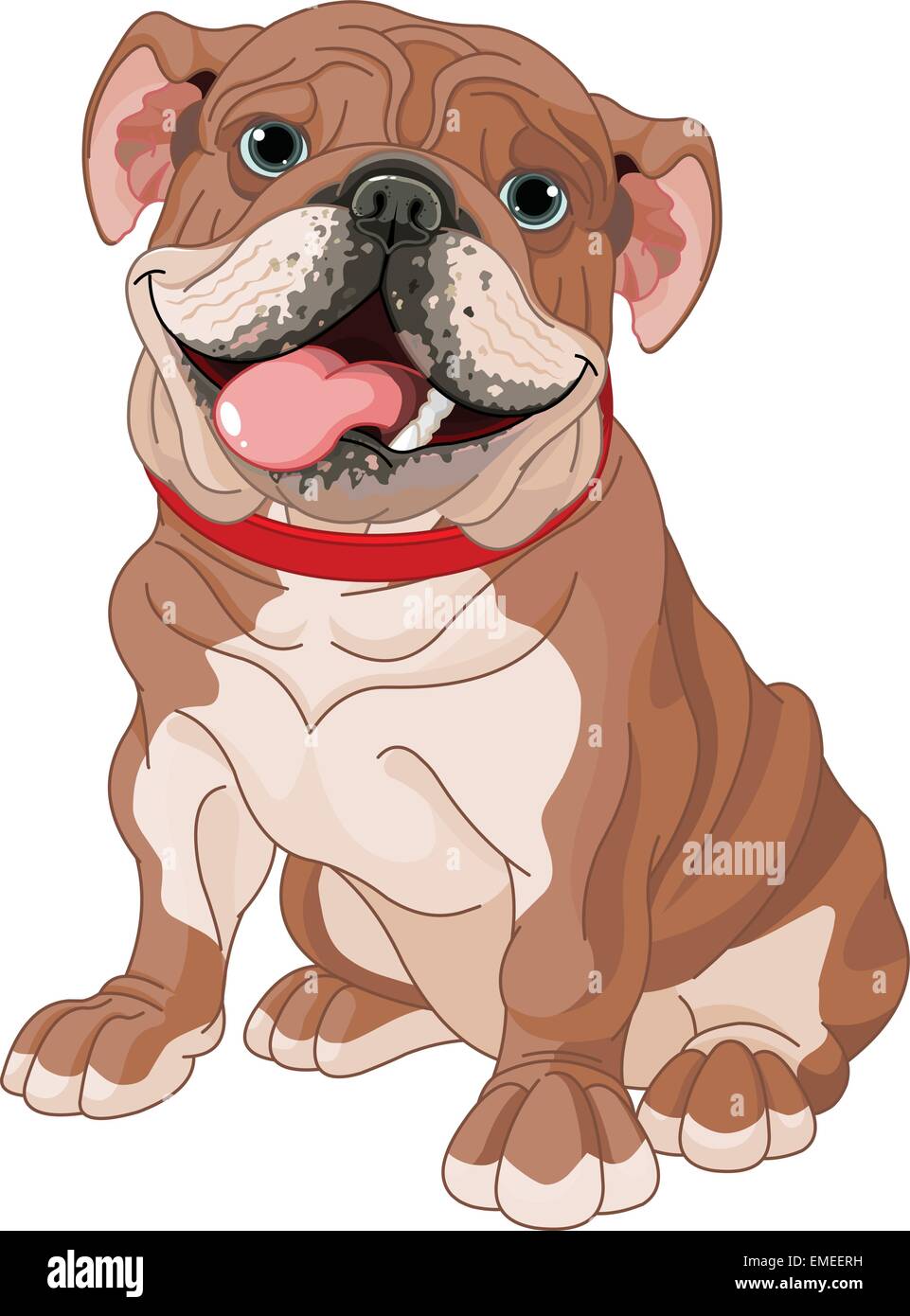 Bulldog inglese Illustrazione Vettoriale