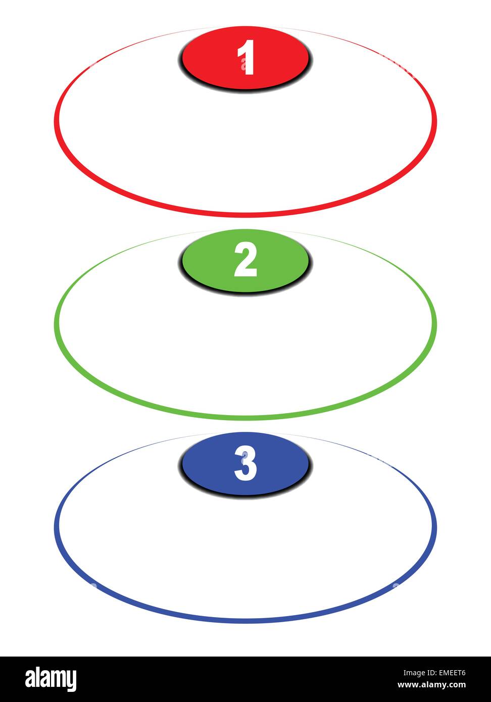 3 fasi di palloncini Illustrazione Vettoriale