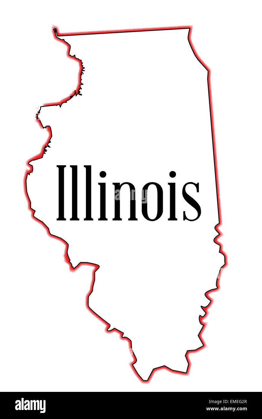 Illinois Illustrazione Vettoriale