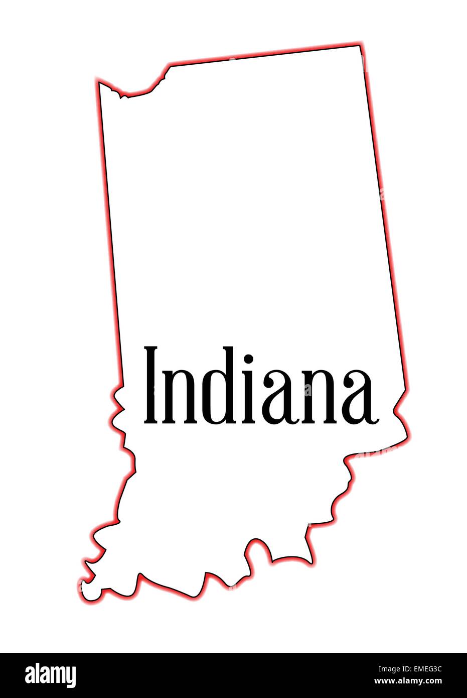 Indiana Illustrazione Vettoriale
