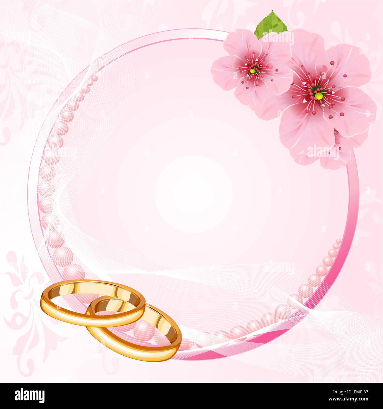 Disposizione di nozze Illustrazione Vettoriale