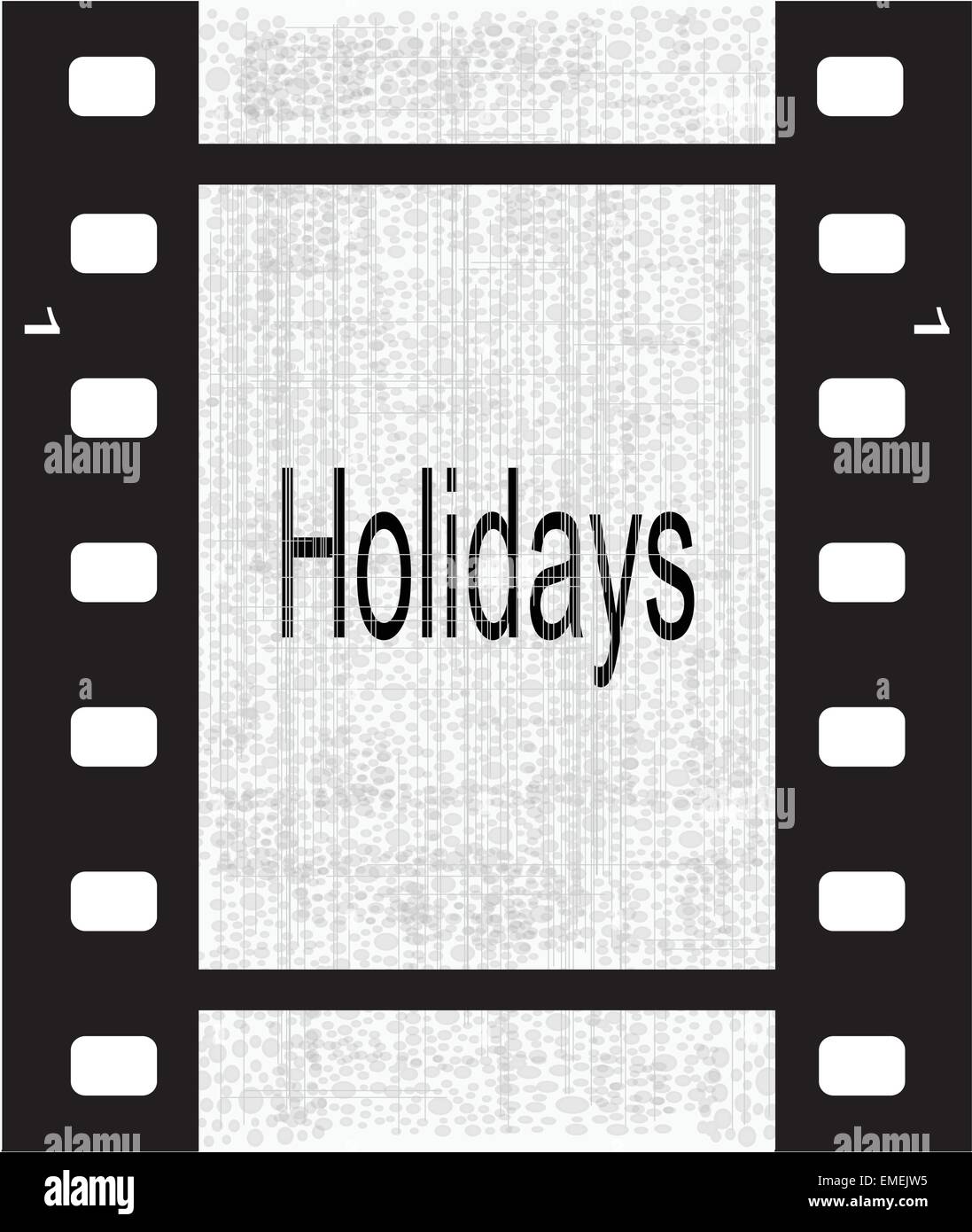 Vacanze a striscia di pellicola Illustrazione Vettoriale