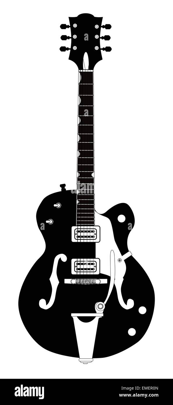 Paese chitarra Illustrazione Vettoriale