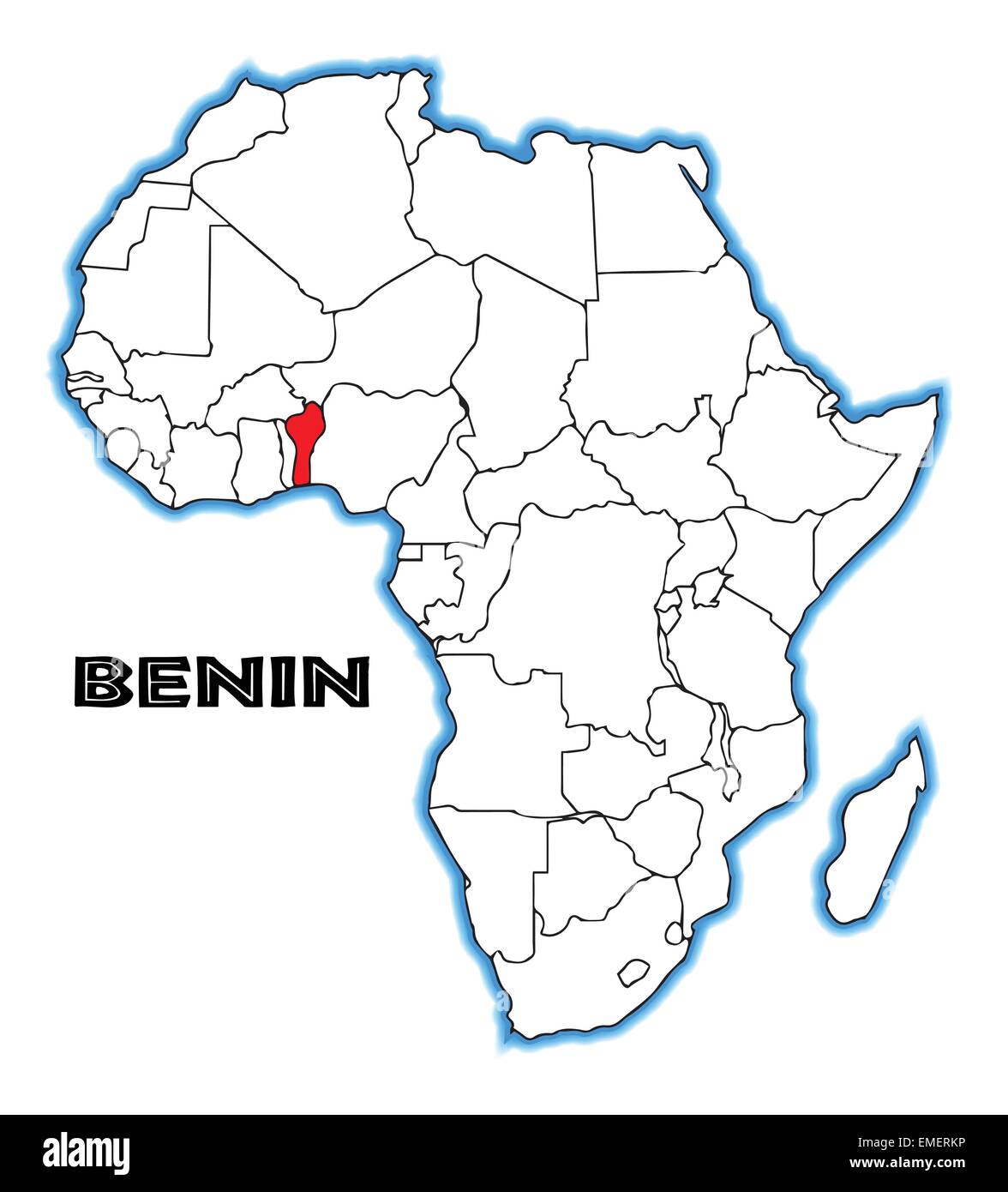 Benin Illustrazione Vettoriale