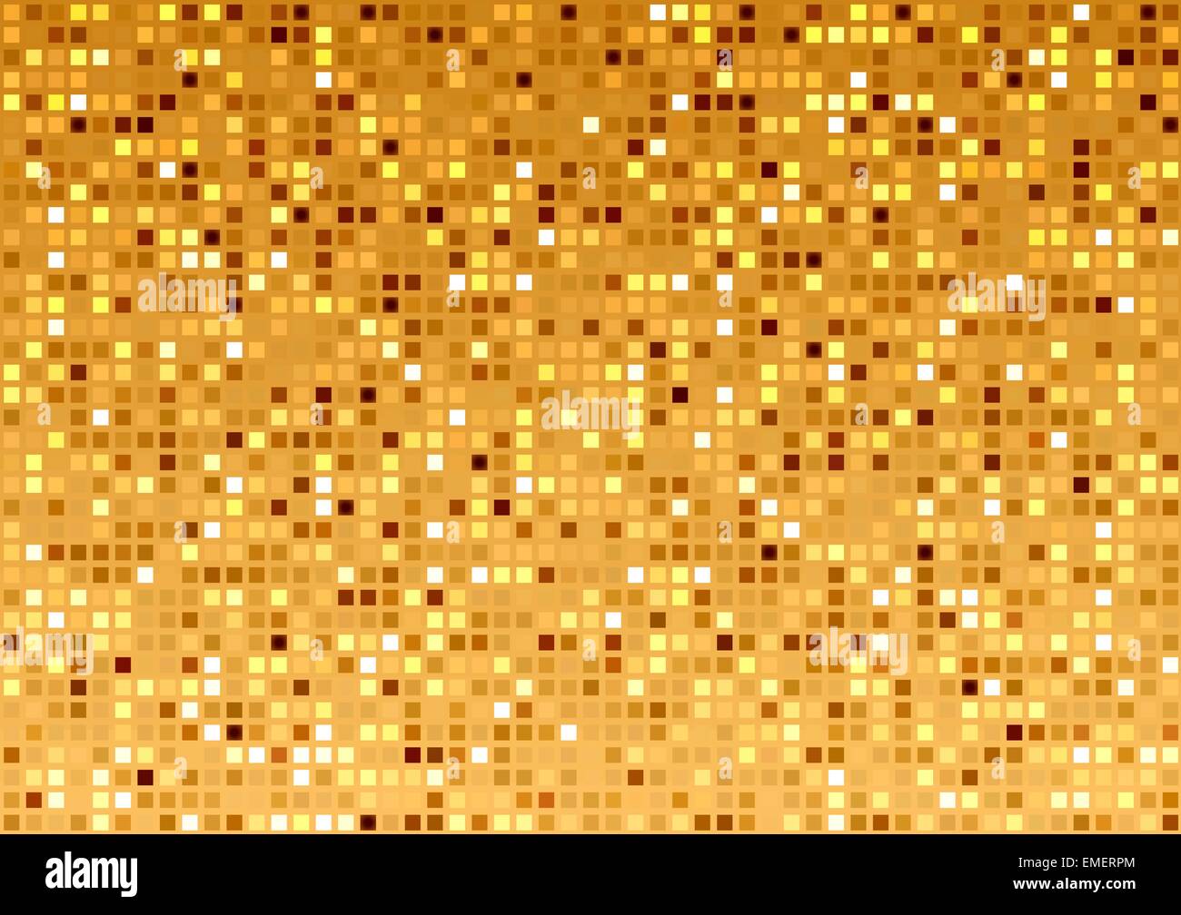 Mosaico in oro Texture Illustrazione Vettoriale