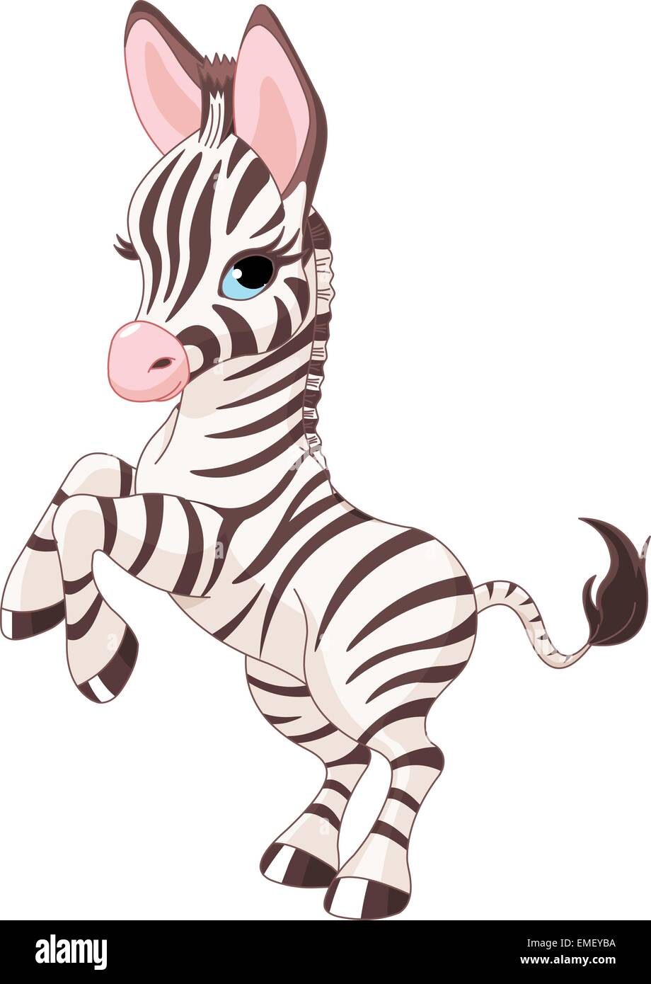 Zebra del bambino sveglio Illustrazione Vettoriale