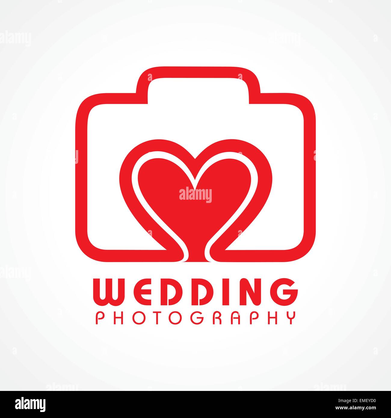 Wedding photography concetto vettore di stock Illustrazione Vettoriale