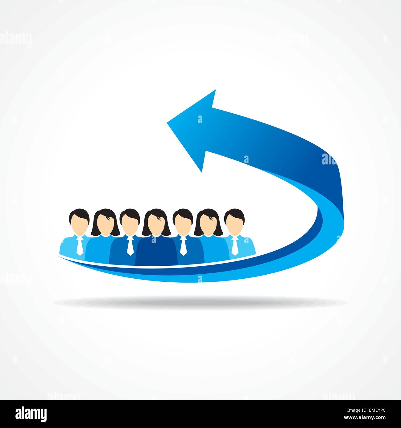 Lavoro di squadra aziendale concetto di vettore di stock Illustrazione Vettoriale