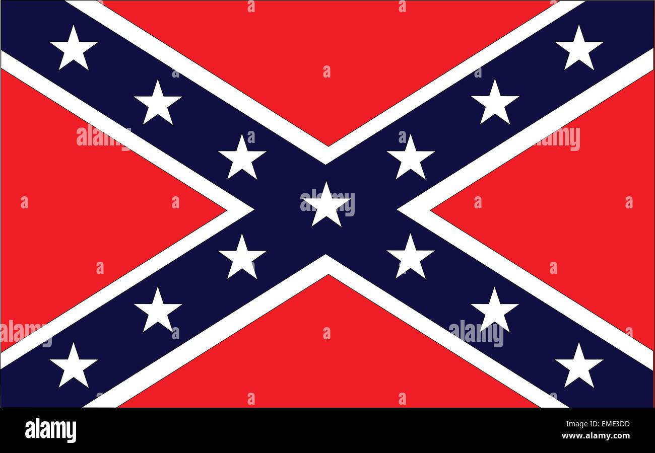 Bandiera Confederate Illustrazione Vettoriale