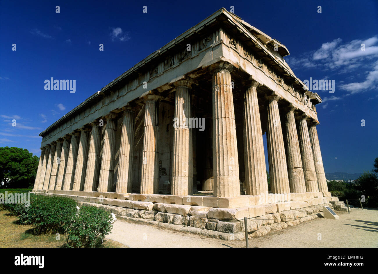 Grecia, Atene, Agora, Teseione, tempio di Efesto Foto Stock