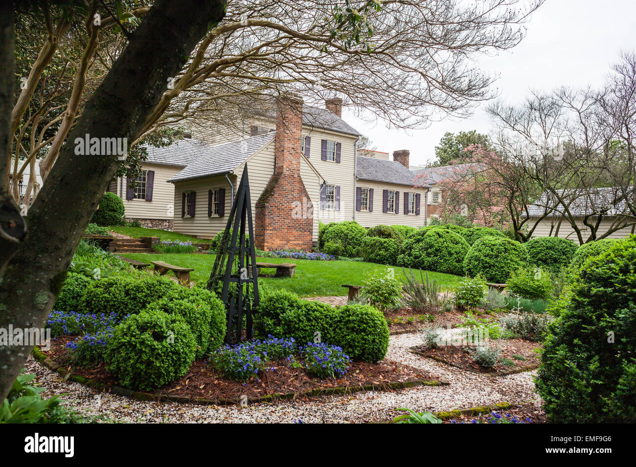 Blount Mansion a Knoxville, in Tennessee Foto Stock