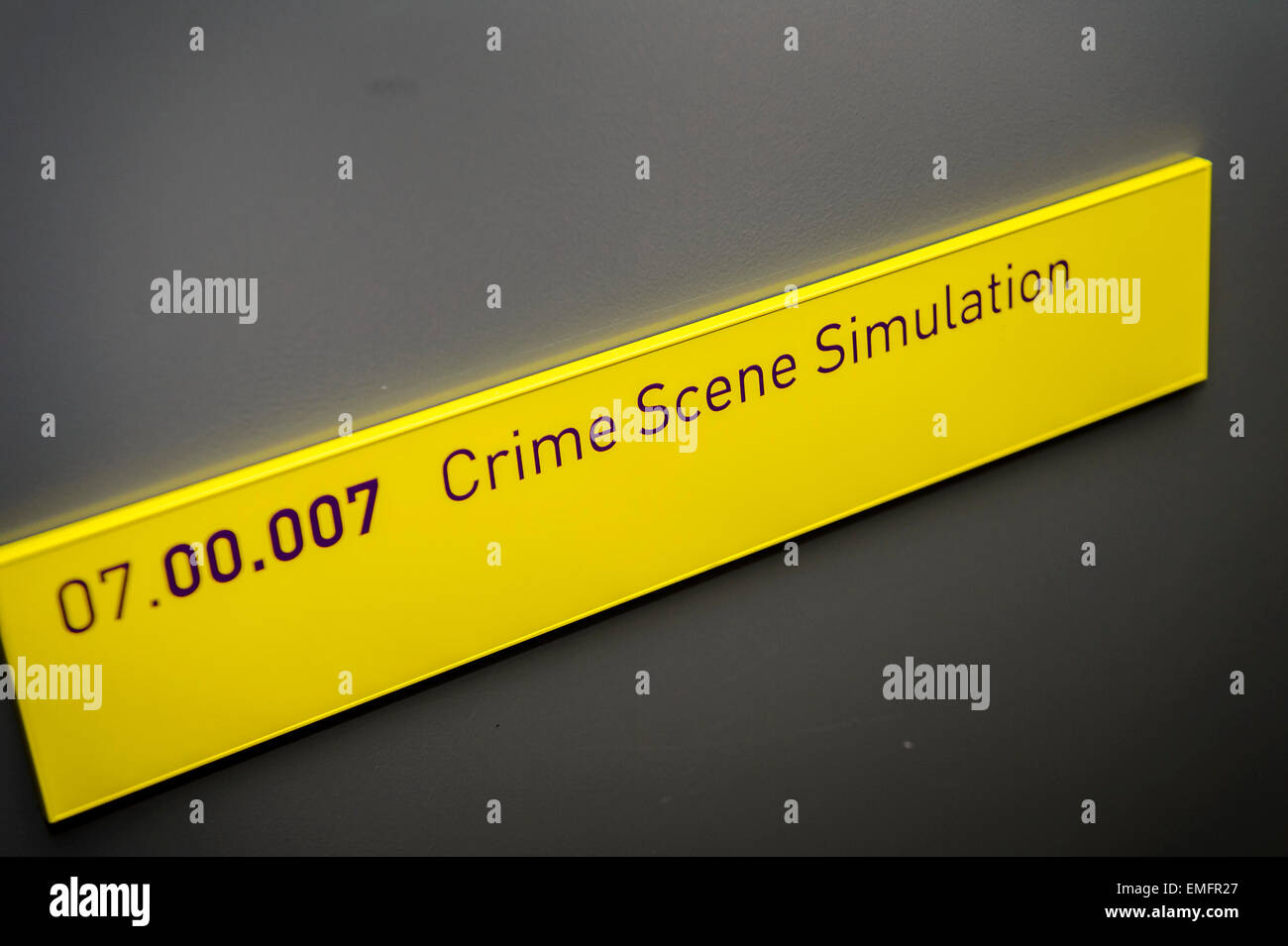 Sydney, Australia. Xxi Aprile, 2015. La nuova scena del crimine laboratorio di simulazione presso l'Università di Tecnologia di Sydney. Credito: MediaServicesAP/Alamy Live News Foto Stock