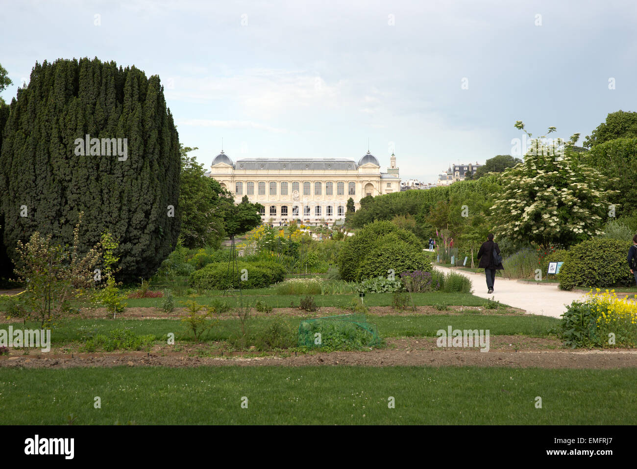 Jardin des Plantes giardini botanici e la Grande Galerie de l'évolution progettato dall architetto Louis-Jule André Foto Stock
