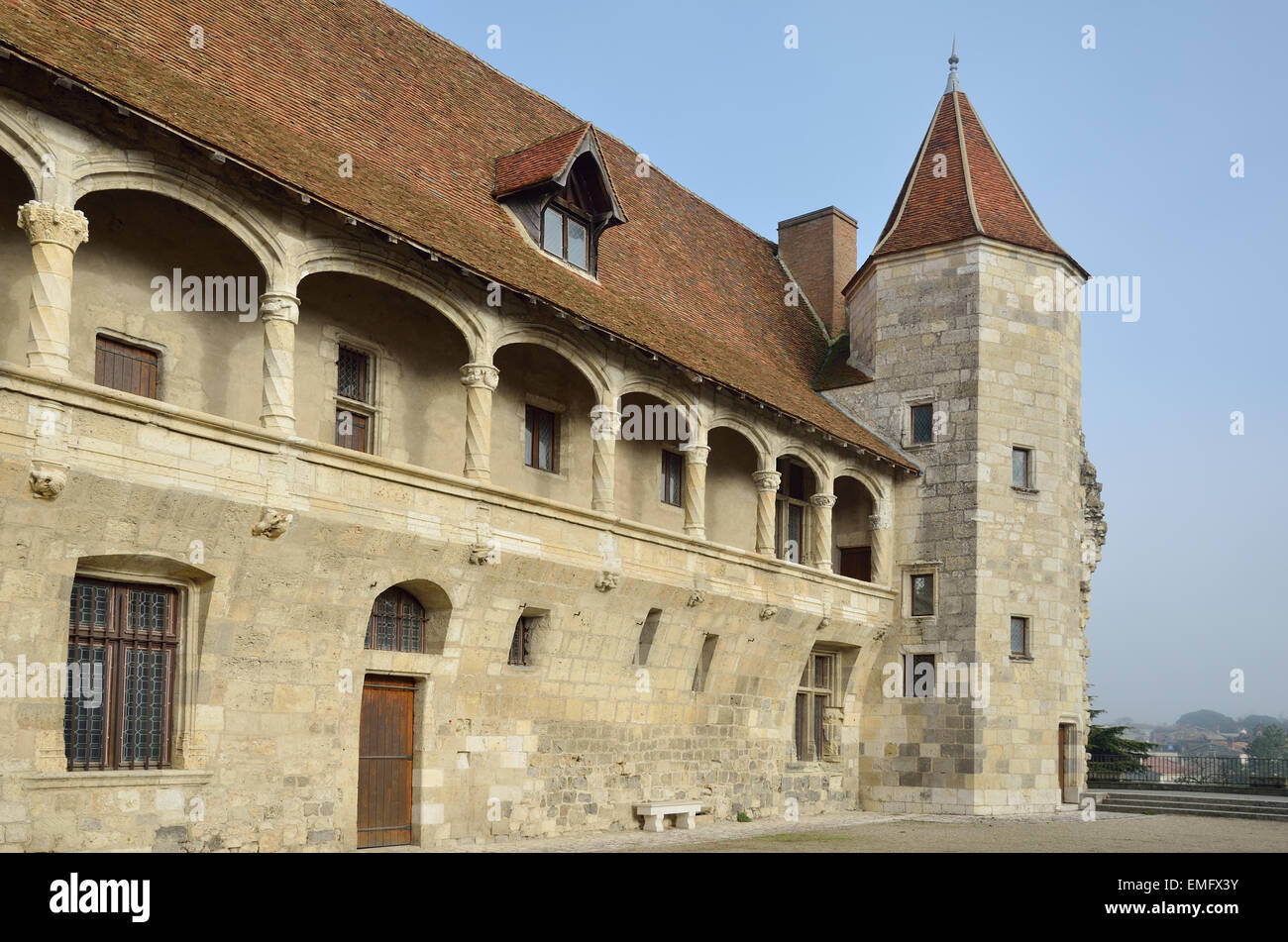 Il castello di Enrico IV a Nerac Foto Stock