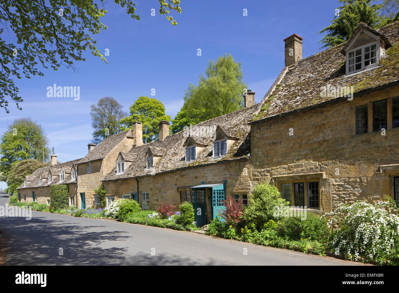 Il villaggio Costwold di Snowshill near Broadway, Worcestershire, England, Regno Unito Foto Stock