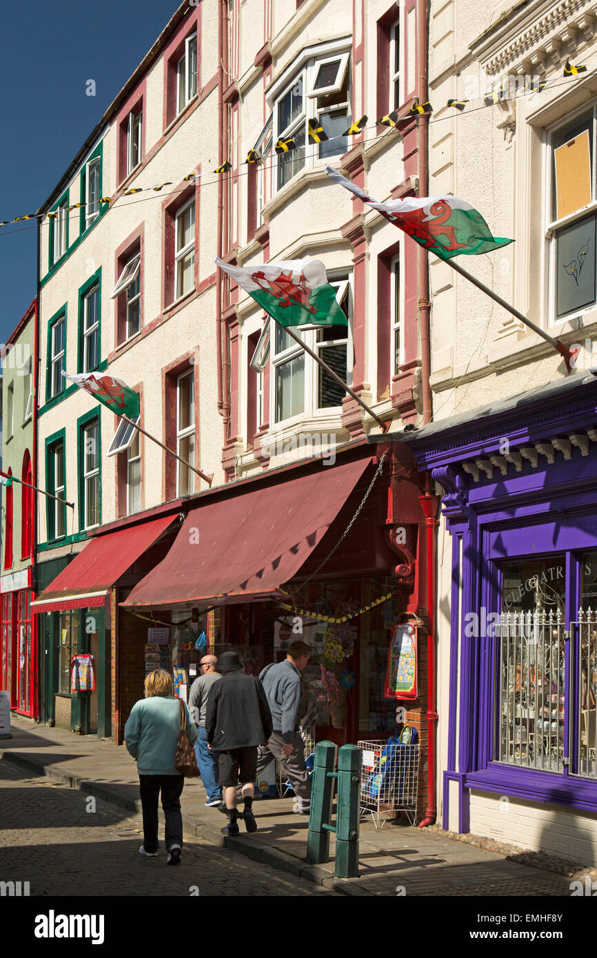 Regno Unito, Galles Gwynedd, Caernarfon, Palace Street Foto Stock