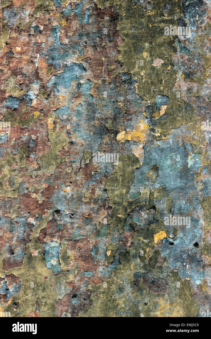 Scena di strada case colorate dettaglio parete Trinidad Cuba Foto Stock