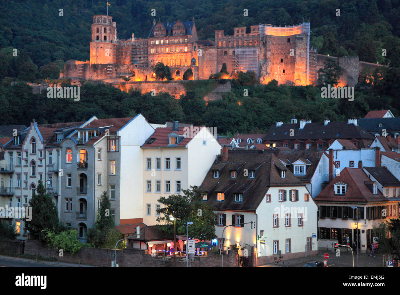 Germania Baden-Württemberg del castello di Heidelberg Foto Stock