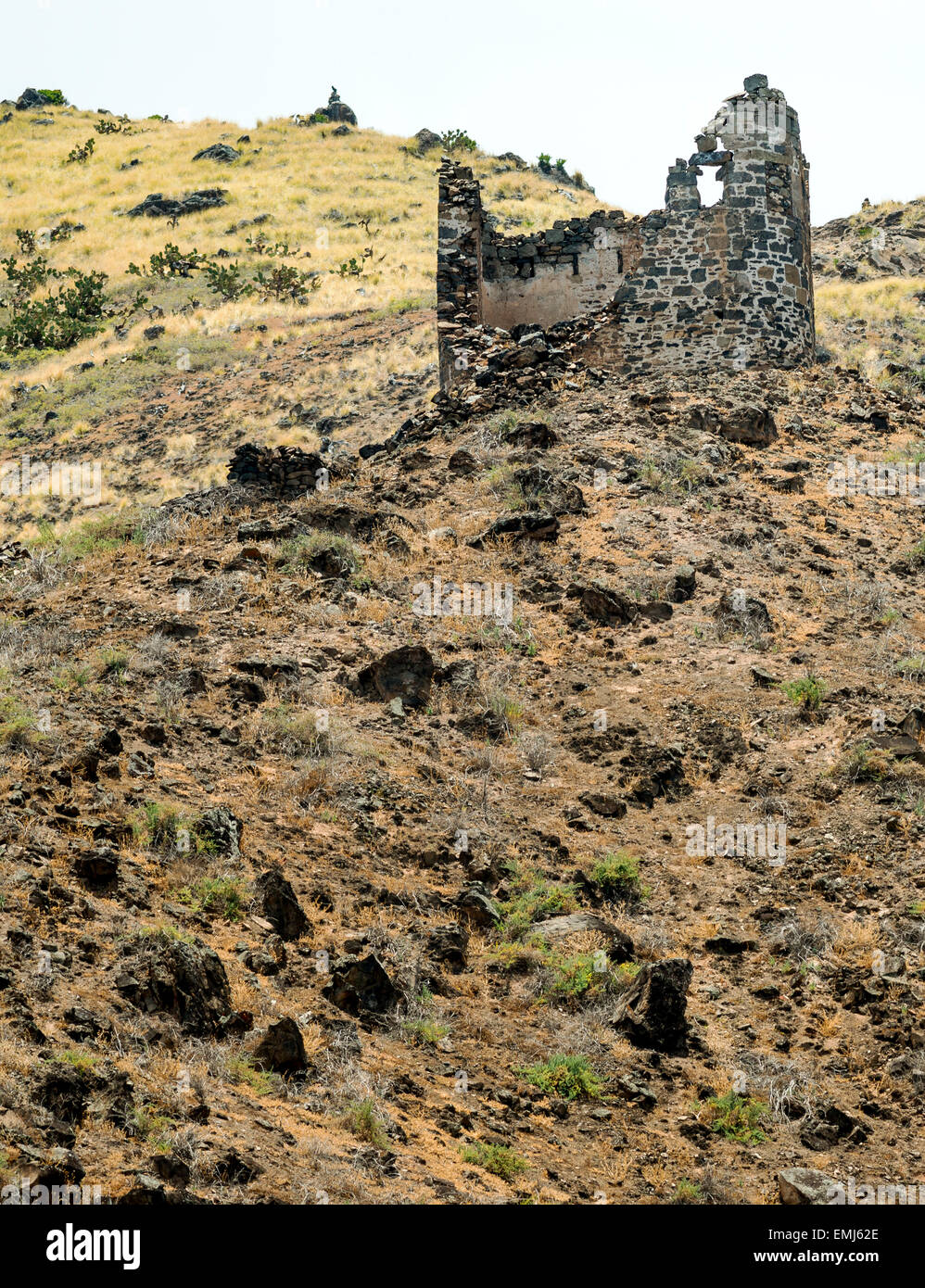 Fortificazione su St Helena Island nel sud dell'Oceano Atlantico Foto Stock