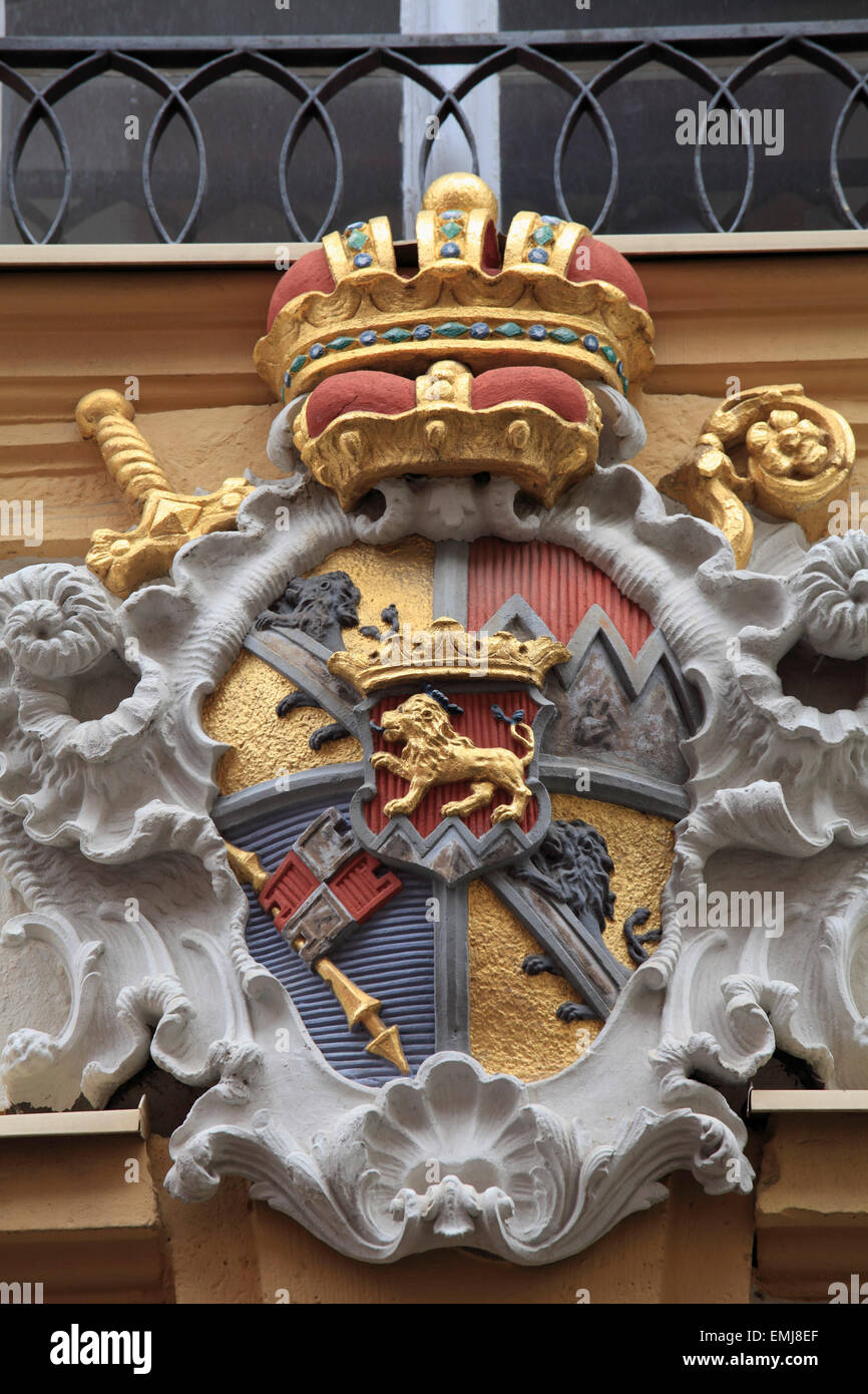Germania Baviera Würzburg stemma architettura dettaglio Foto Stock
