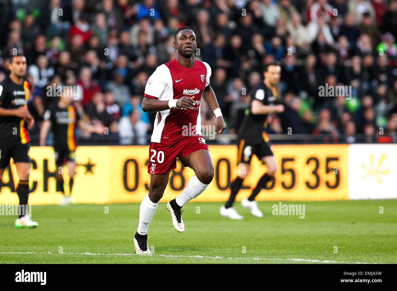 Modibo MAIGA - 18.04.2015 - Metz/lente - 33eme journee de Ligue 1.Photo : Fred Marvaux/Icona Sport Foto Stock