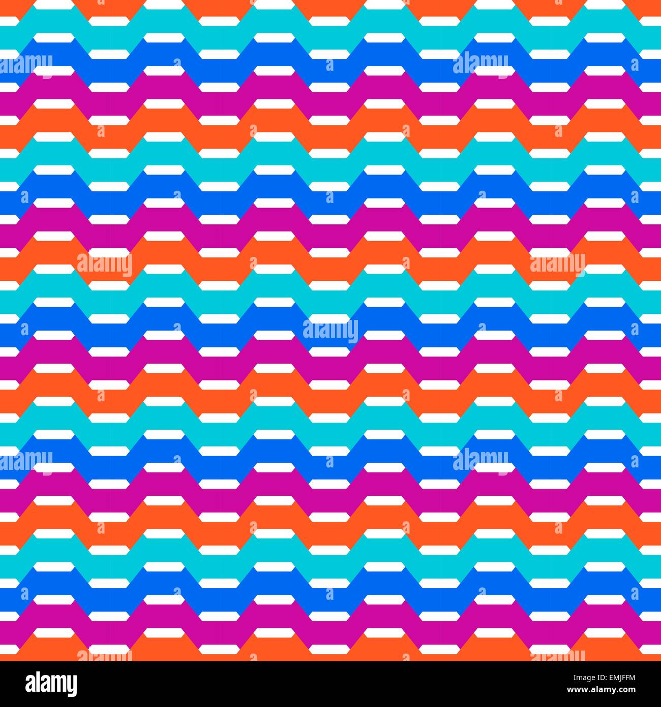 Astratta geometrica perfetta motivo pattern di sfondo. Forme colorate composizione Illustrazione Vettoriale