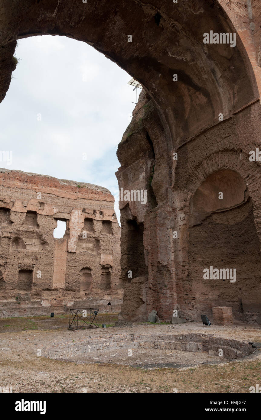 I dettagli delle Terme di Caracalla, Roma, Italia Foto Stock
