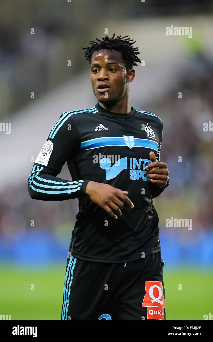 Michy BATSHUAYI - 17.04.2015 - Nantes/Marseille - 33eme journee de Ligue 1.Photo : Vincent Michel/Icona Sport Foto Stock