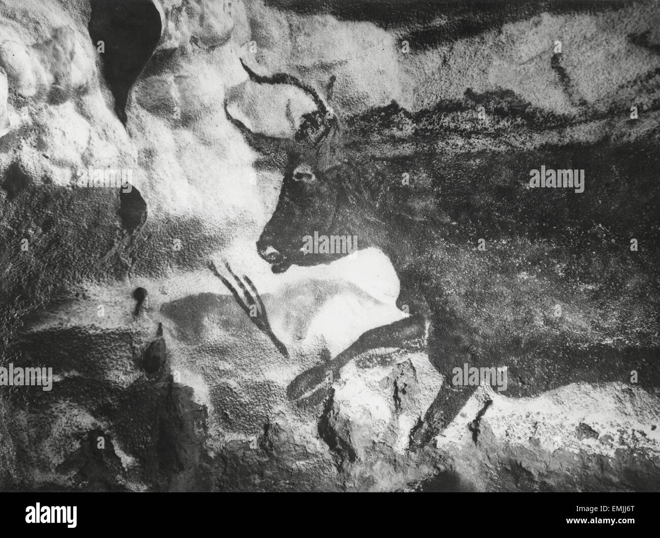Grotta preistorica di pittura, Lascaux, Francia, "Immagini Préhistoriques", Film still, 1955, Arcady et Rowe Foto Stock