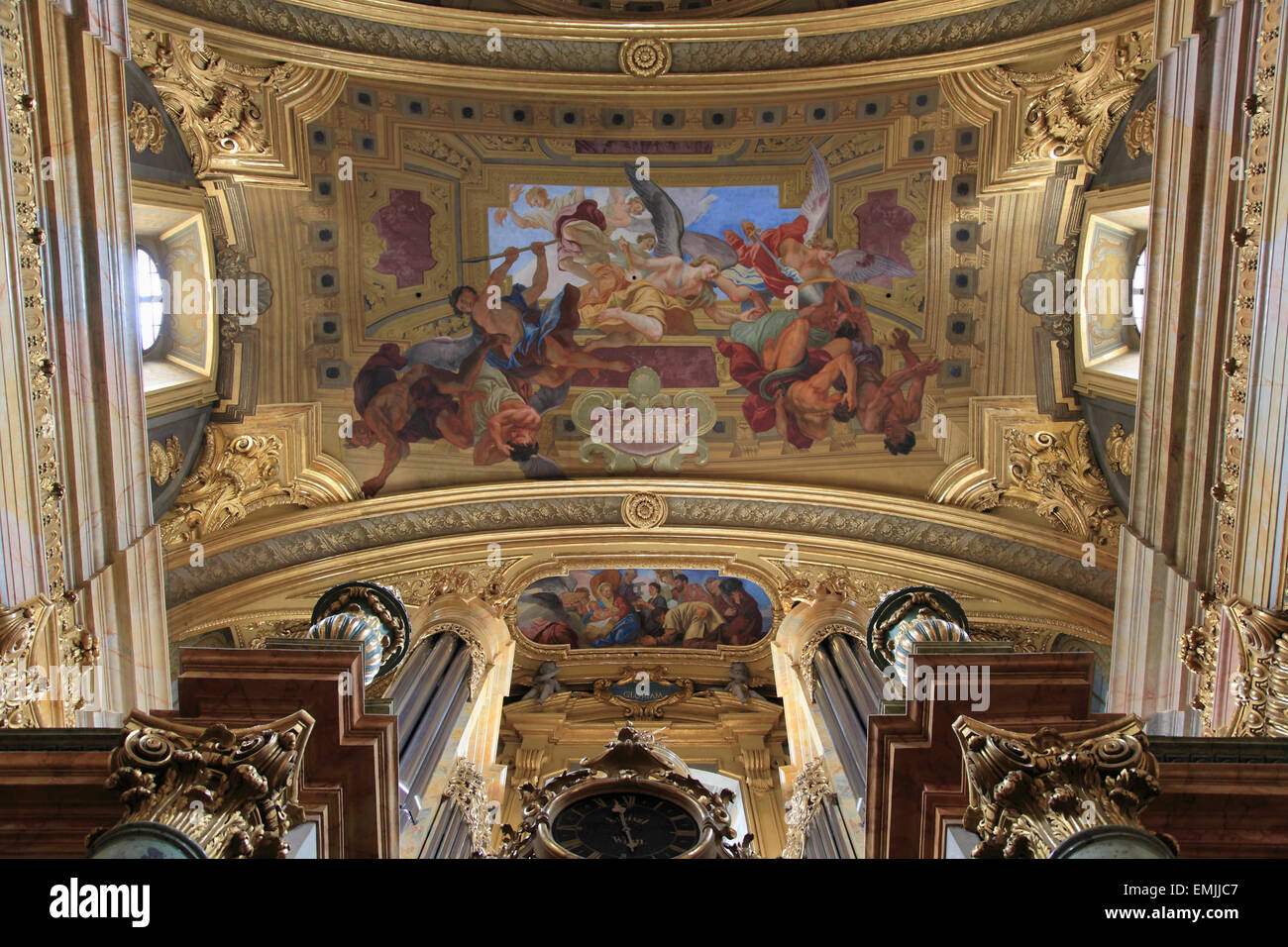 Austria, Vienna, la Chiesa Gesuita, Jesuitenkirche, interna Foto Stock