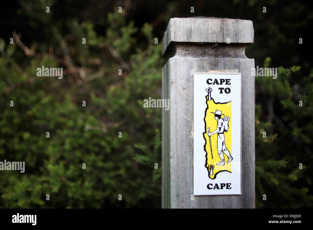 Capo a capo di lunga distanza segnavia Australia Occidentale Foto Stock