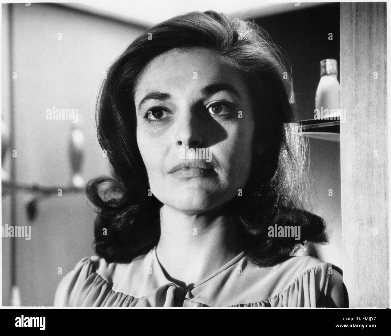 Anne Bancroft, sul set del film "La Zucca Eater", 1964 Foto Stock