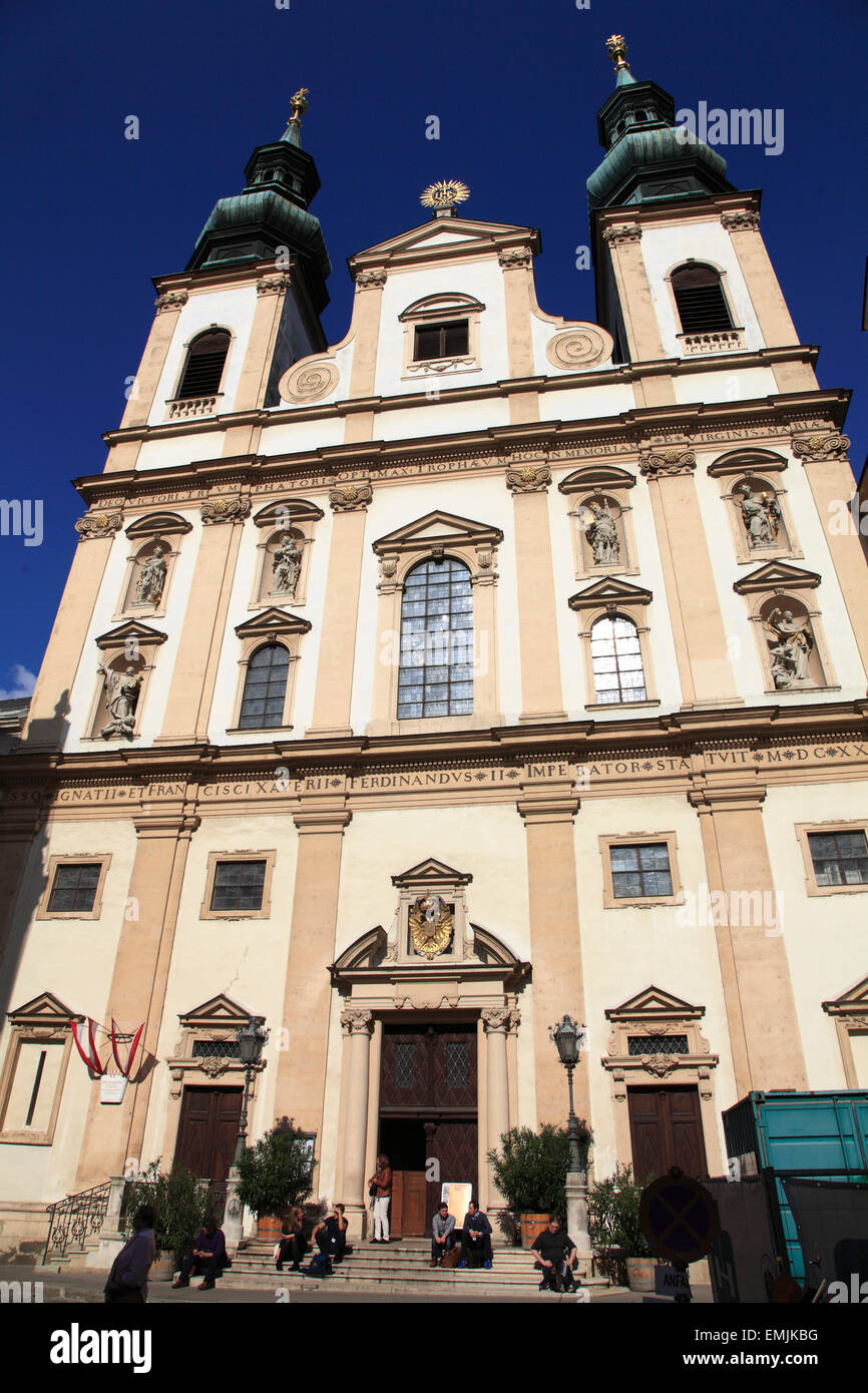 Austria, Vienna, la Chiesa Gesuita, Jesuitenkirche, Foto Stock