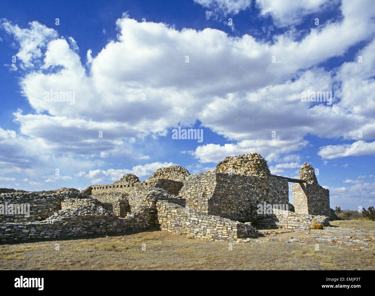 Il Anasazi indiano 'grande casa' al Gran Quivera sezione di Salinas Pueblo Missions National Monument in central New Mexico Foto Stock