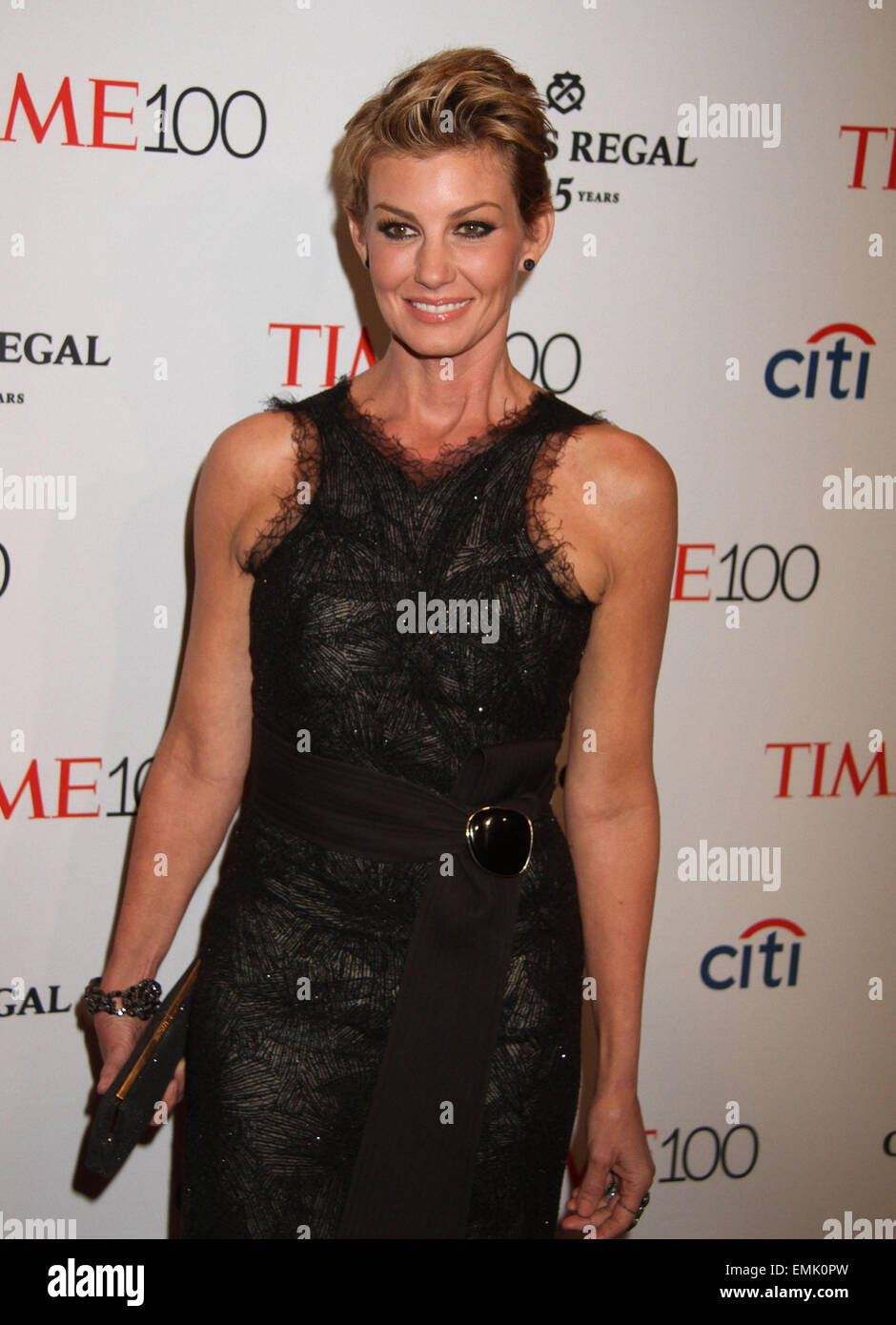 New York, New York, Stati Uniti d'America. Xxi Aprile, 2015. FAITH HILL assiste il tempo 100 problema di Gala del 100 persone più influenti nel mondo tenutasi a Frederick P. Rose Hall del Jazz presso il Lincoln Center. Credito: Nancy Kaszerman/ZUMAPRESS.com/Alamy Live News Foto Stock