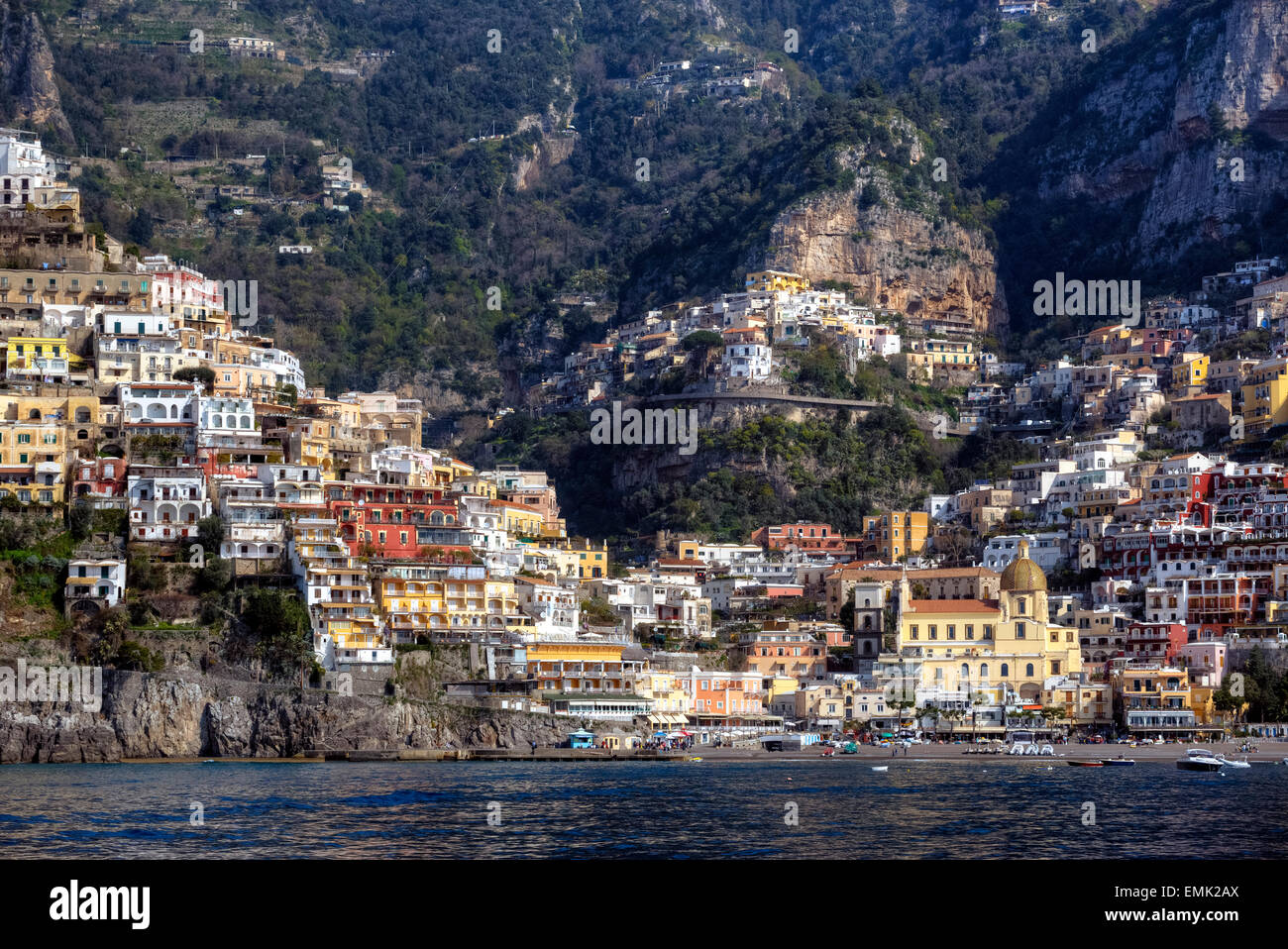 Positano, Costa d'Amalfi, Salerno, Campania, Italia Foto Stock