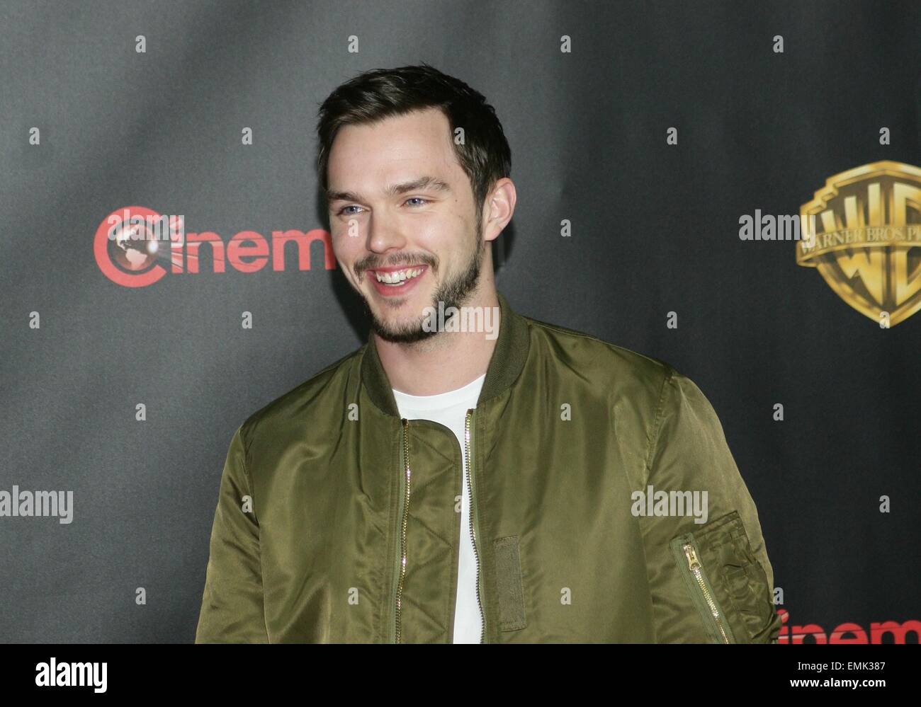 Nicholas Hoult di presenze per Warner Bros Foto " Big Picture' evento al CinemaCon 2015, dal Colosseo al Caesars Palace a Las Vegas, NV il 21 aprile 2015. Foto di: James Atoa/Everett Collection Foto Stock